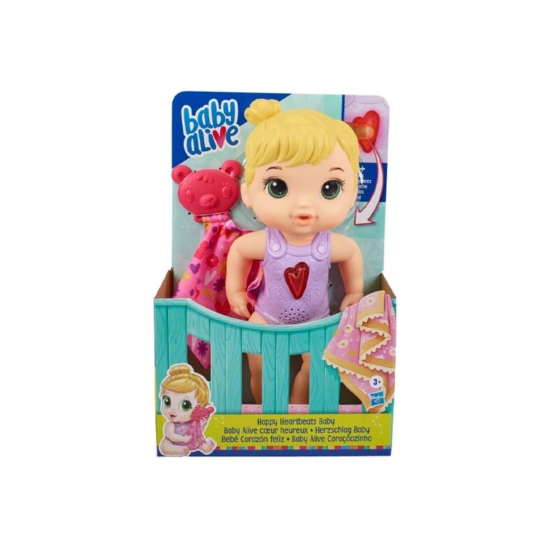 Juguete Muñeca Baby Alive Latidos felices 30cm Con Sonidos-4