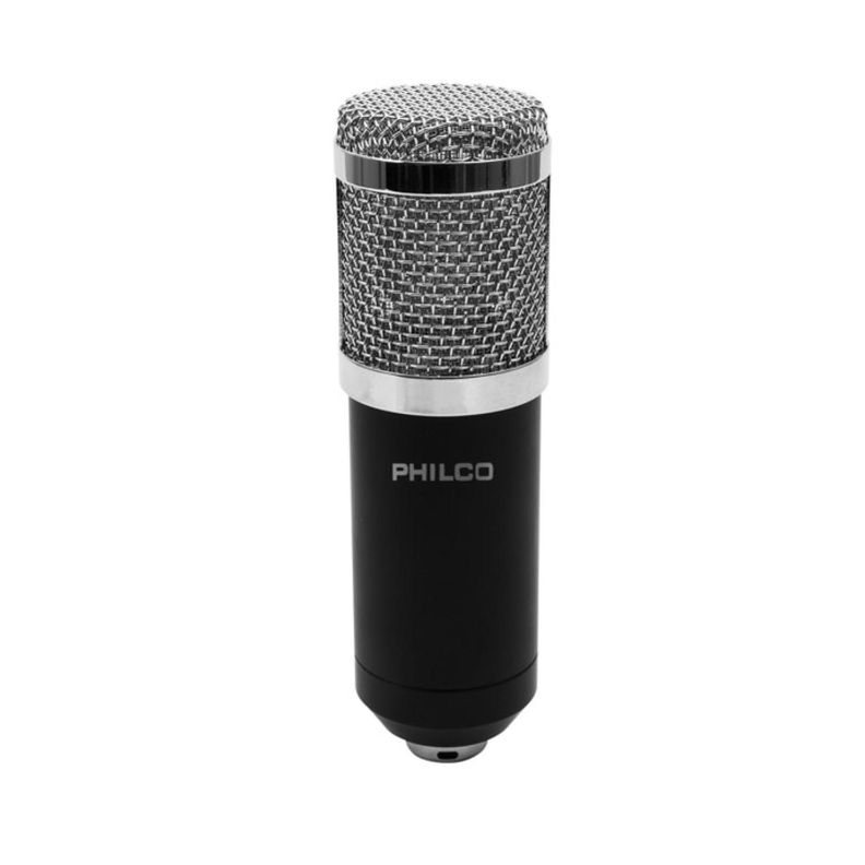 Microfono Condensador Jakc 3.5 Con Soporte Negro Philco-2