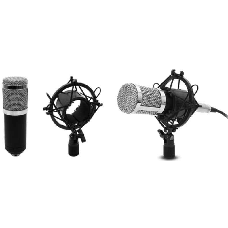 Microfono Condensador Jakc 3.5 Con Soporte Negro Philco-1