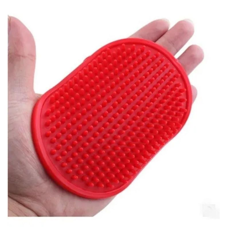 Cepillo De Goma Flexible Para Baño De Mascotas-4