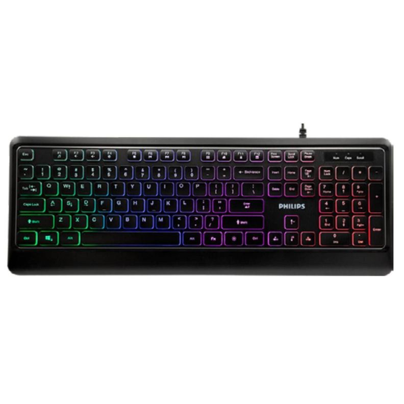 Teclado Gamer USB Iluminado 107 Teclas Ingles G294 Philips-0