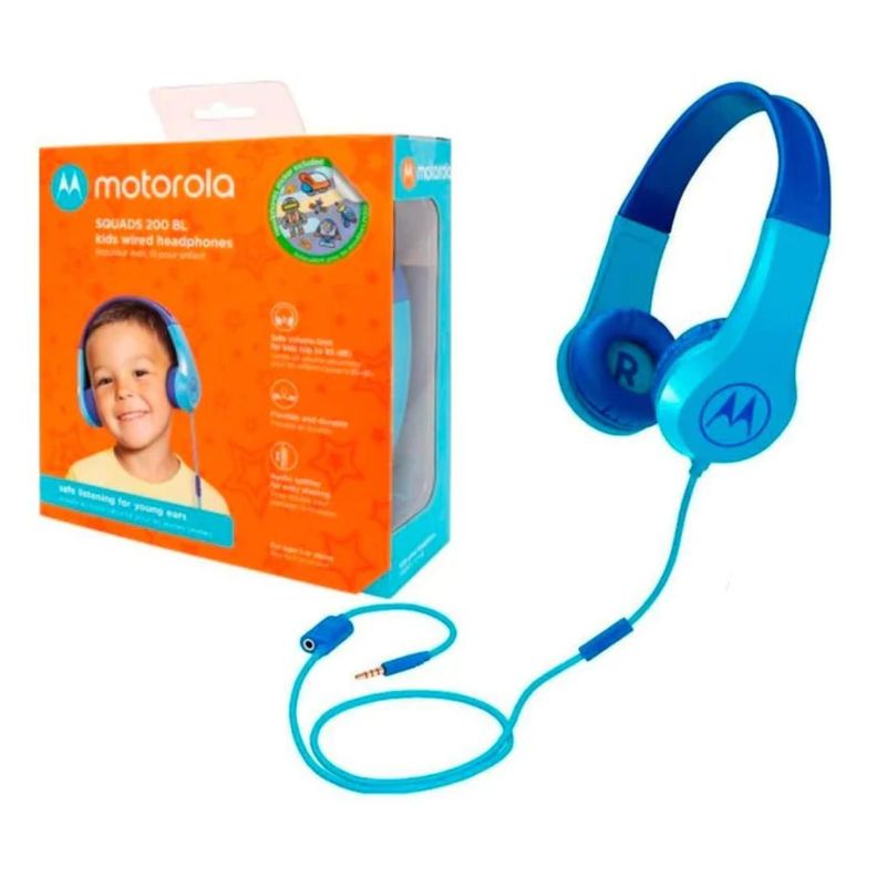 Audifono Manos Libres Jack 3.5 Azul Squads 200 Motorola-3