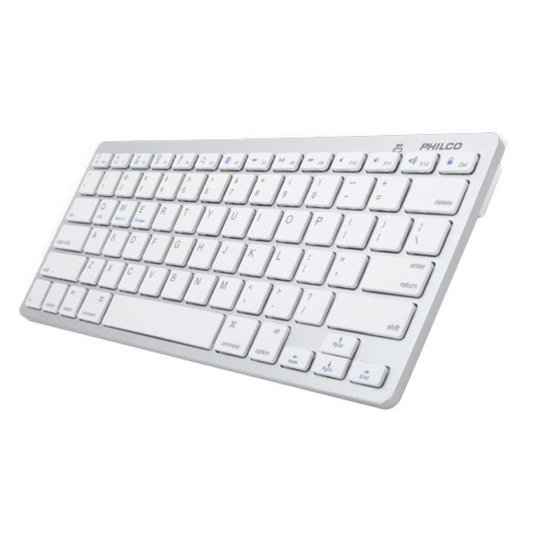 Teclado Inalambrico Para Apple 78 Teclas Blanco Philco-0