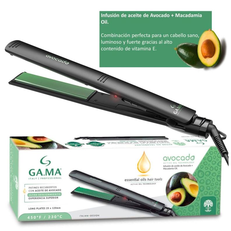 Alisador Plancha De Pelo 230°C Ceramica Avocado STD Gama-1