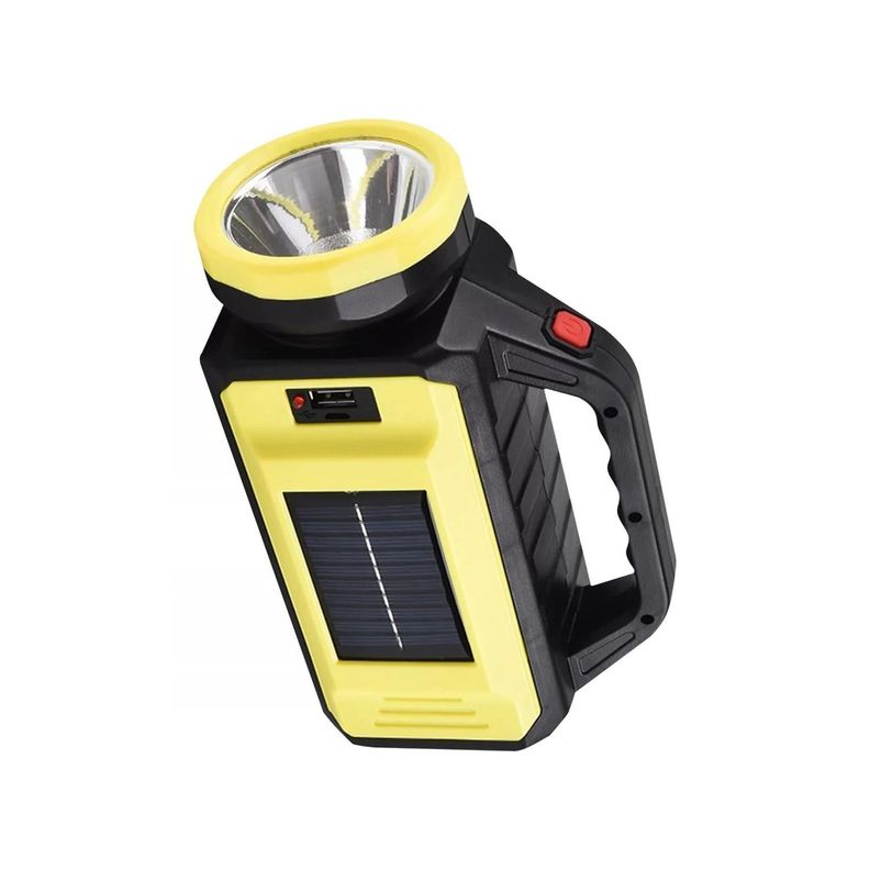Linterna LED Recargable USB Solar 3 Modos De Luz-1