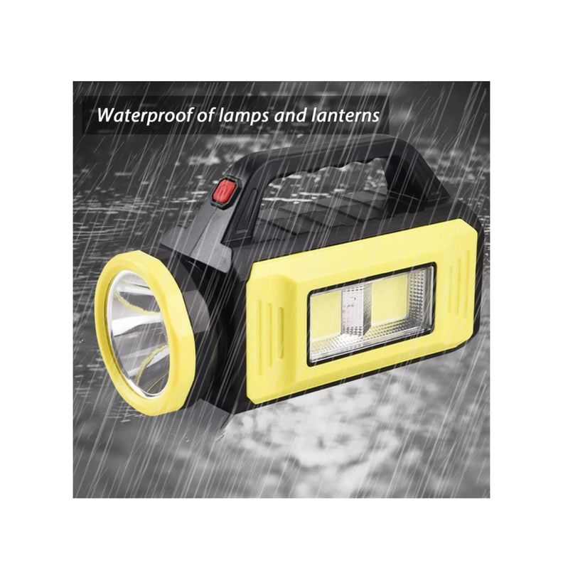 Linterna LED Recargable USB Solar 3 Modos De Luz-2