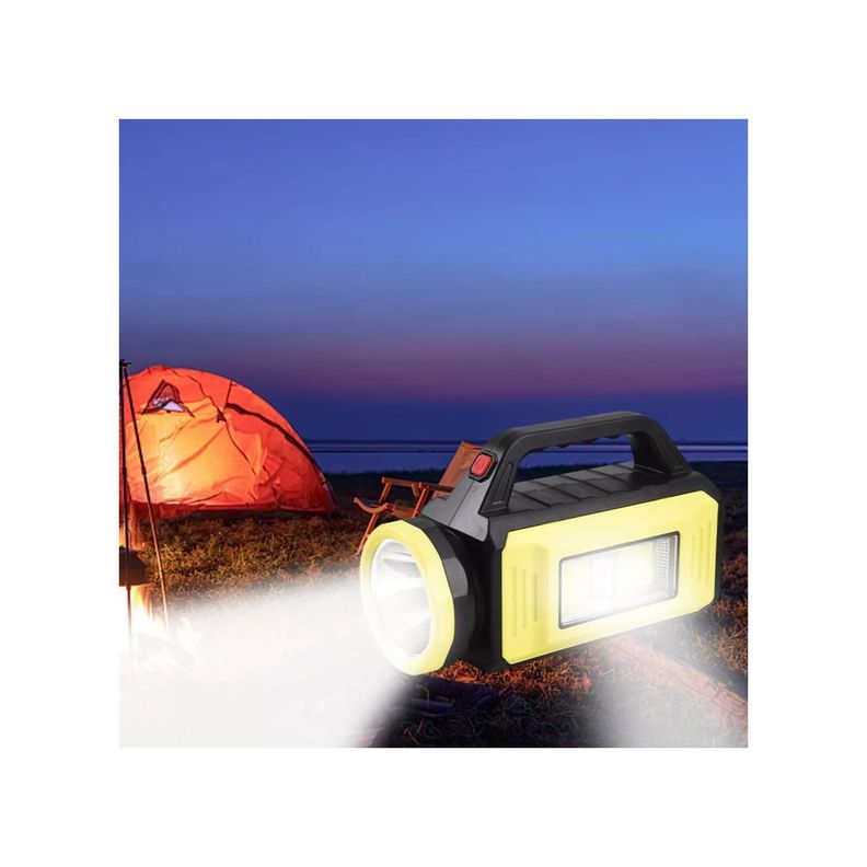 Linterna LED Recargable USB Solar 3 Modos De Luz-4
