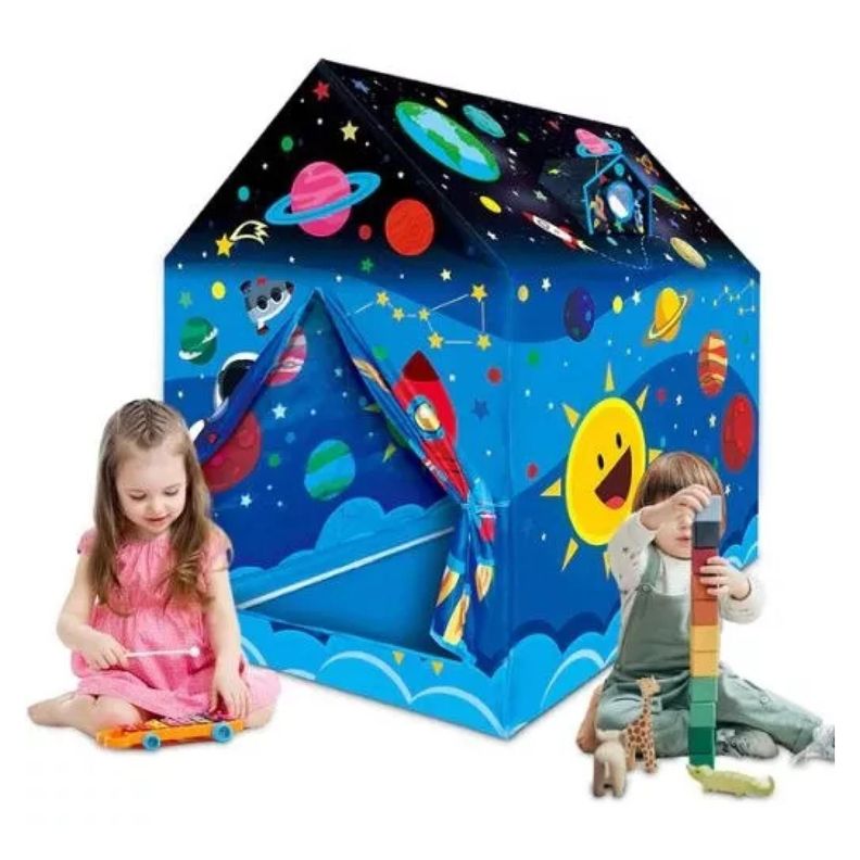 Juguete Casa Carpa Diseño Planetas Y Estrellas Infantil-1