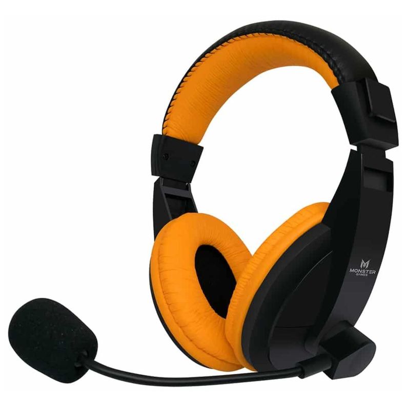 Audifono Gamer Jack 3.5 Negro Najaranja Loud Monster Games-0
