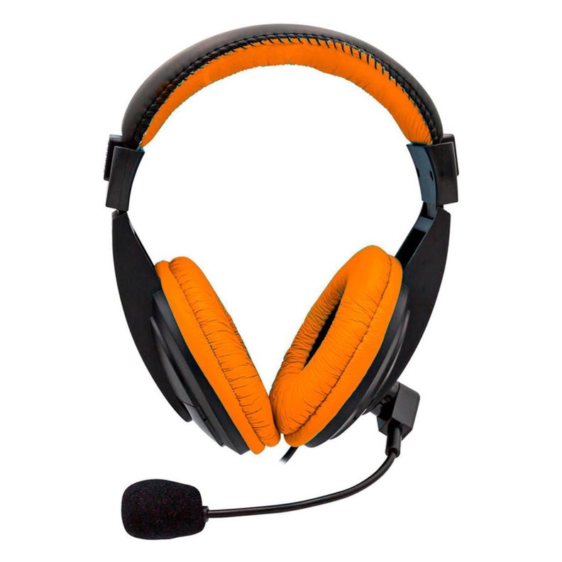Audifono Gamer Jack 3.5 Negro Najaranja Loud Monster Games-1