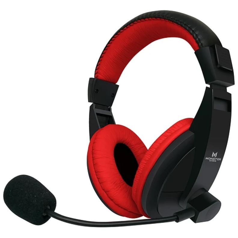 Audifono Gamer Jack 3.5 PS4 PS5 Xbox Rojo Loud Monster Gamer-1