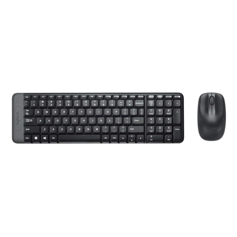 Kit Teclado Y Mouse Inalambrico USB Negro MK220 Logitech-0