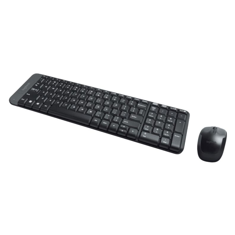 Kit Teclado Y Mouse Inalambrico USB Negro MK220 Logitech-1