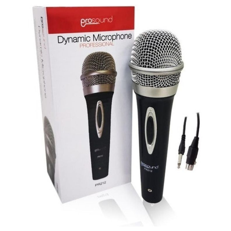 Microfono Unidireccional Cable 3Mts Negro Prosound-2