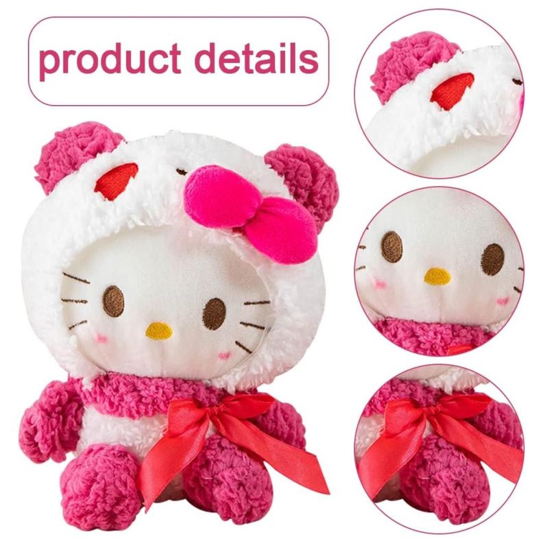 Juguete Peluche Hello Kitty 20cm Rosado Infantil-1