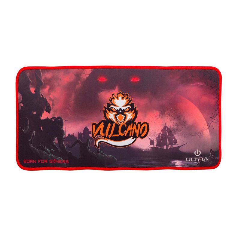 MousePad Gamer XL 20x40cm Rojo Vulcano Ultra-0