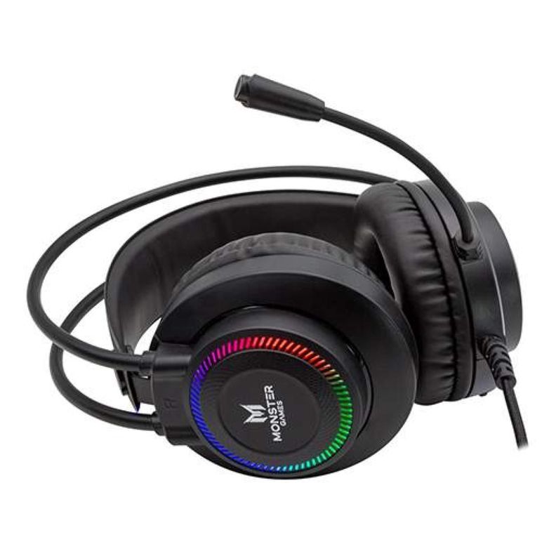 Audifonos Gamer Jack 3.5 USB RGB PS4 PC Throb Monster Games-2