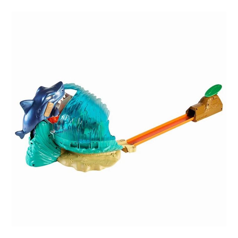 Juguete Pista Batalla En Playa Tiburon Hot Wheels Mattel-2