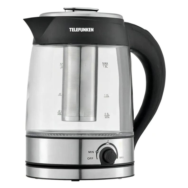 Hervidor Electrico 1800ml Vidrio 1200W TF PE800 Telefunken
