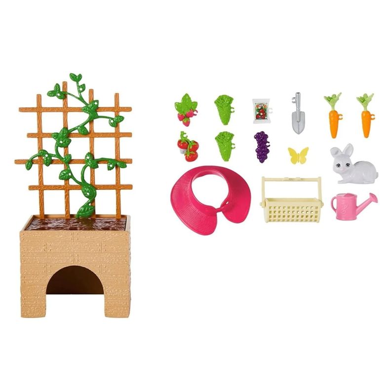 Juguete Set Barbie Jardineria Y Mascota Accesorios Mattel-3