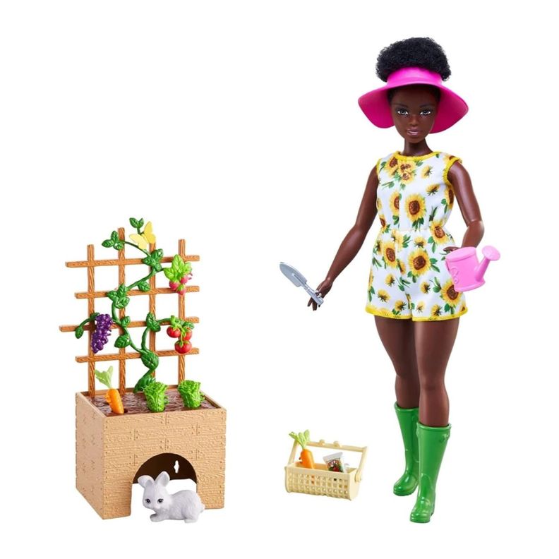Juguete Set Barbie Jardineria Y Mascota Accesorios Mattel-1