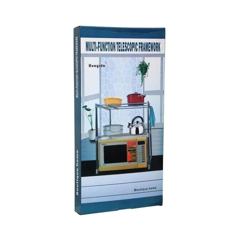 Estante Organizador De Cocinas Microondas 60x80cm Rejilla-5