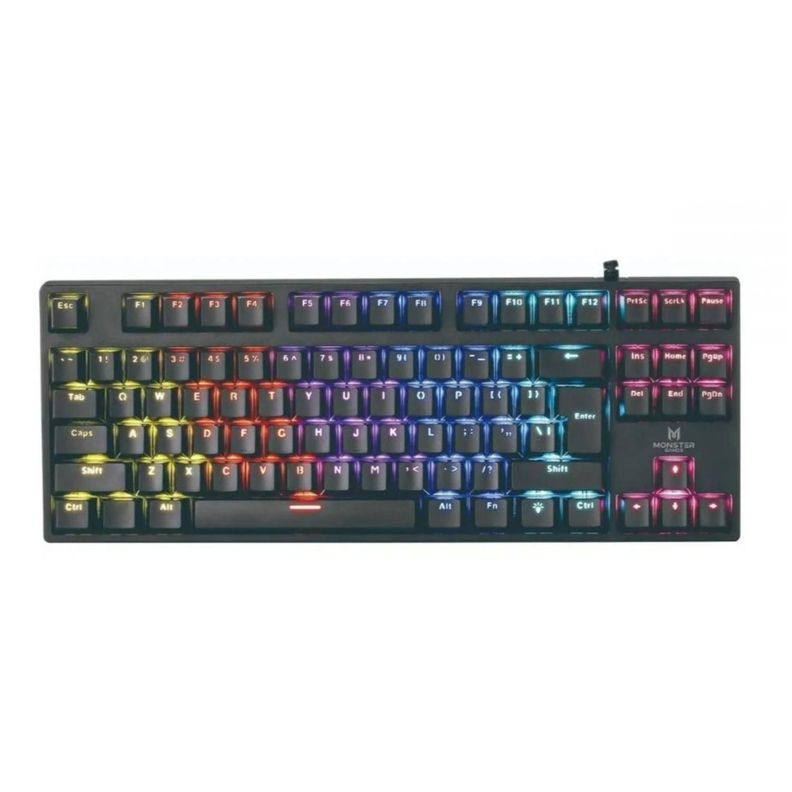Teclado Mecanico Gamer USB RGB Negro Punisher Monster Games-0