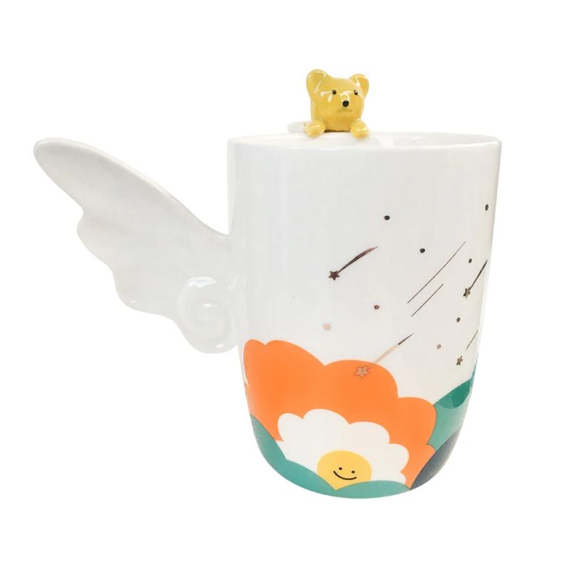 Tazon Taza Ceramica 380ml Asa De Ala-0