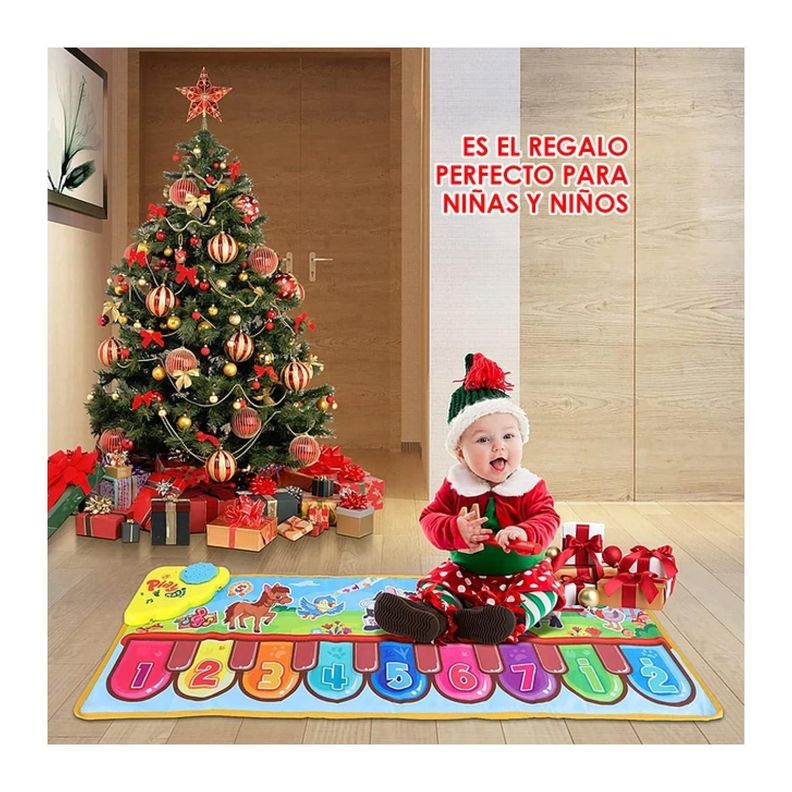 Juguete Alfombra Musical Piano 85x30cm Divertido-7