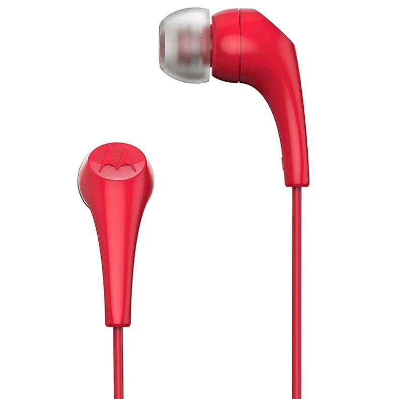 Audifono Manos Libres Jack 3.5 Rojo Earbuds 2 Motorola-1