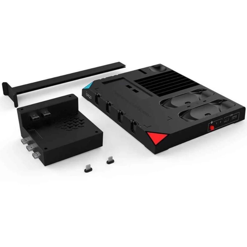 Base Cargador Soporte Vertical Para Nintendo Switch 9 En 1-2