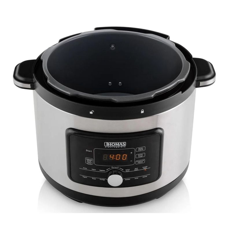 Olla A Presion Slow Cook Digital 5L 900W Acero TH-40PC Thomas-3