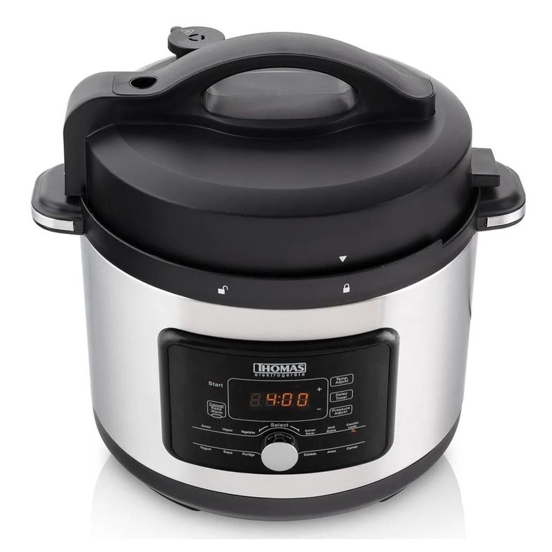 Olla A Presion Slow Cook Digital 5L 900W Acero TH-40PC Thomas-1