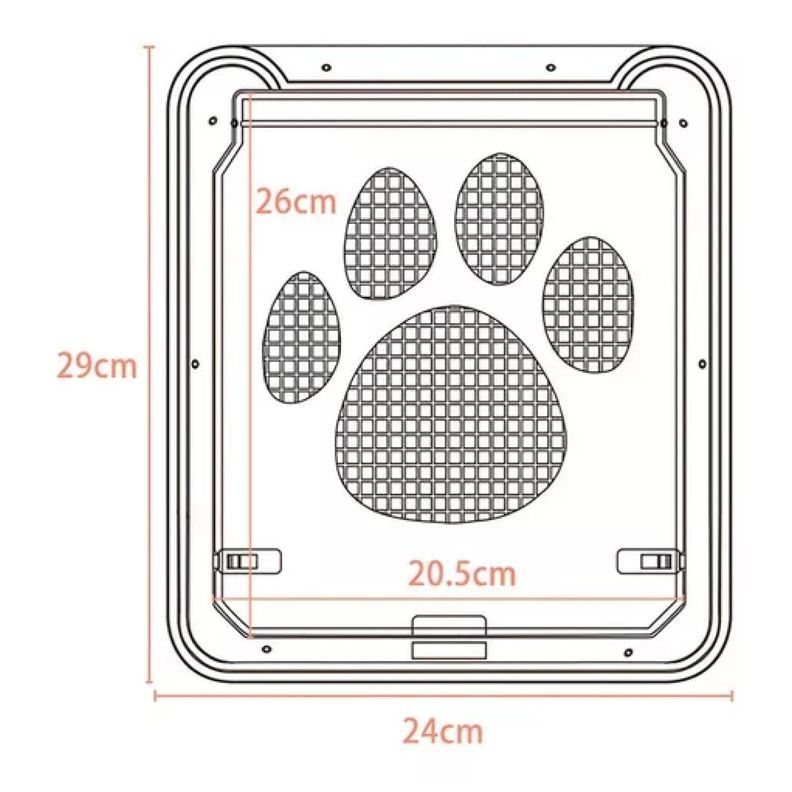 Adaptador Puerta Mascotas Puerta De Paso Cierre Magnetico-5