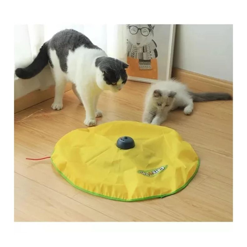 Juguete Interactivo Giratorio Electronico Para Gatos Mascotas-2