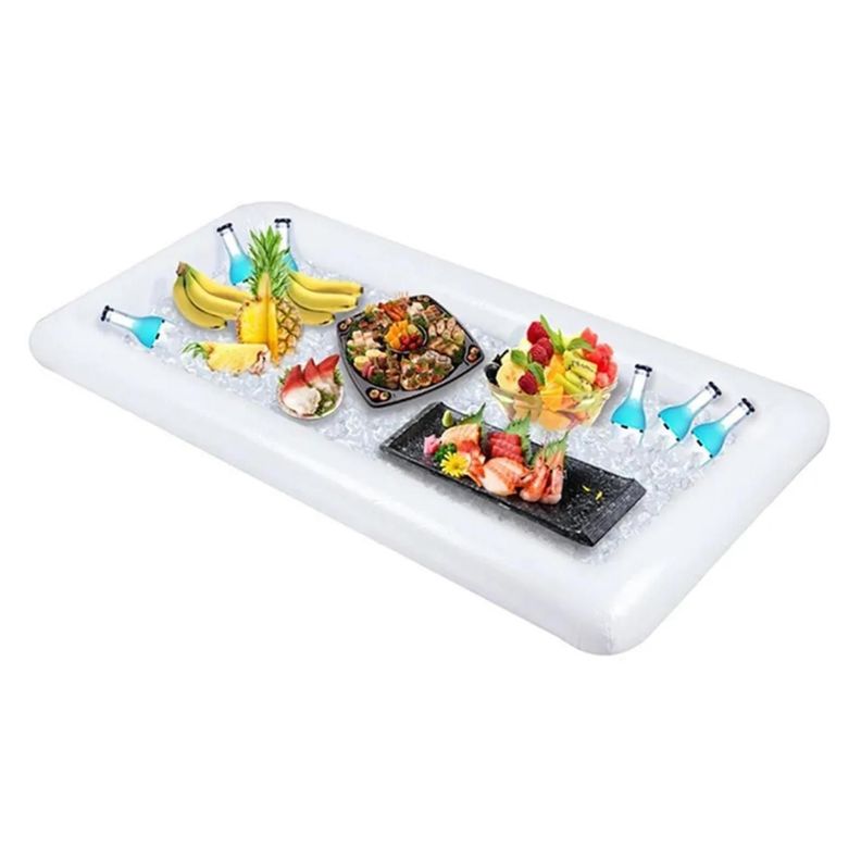 Inflable Barra De Servicio Para Hielo Mesa Piscinas Blanco-1