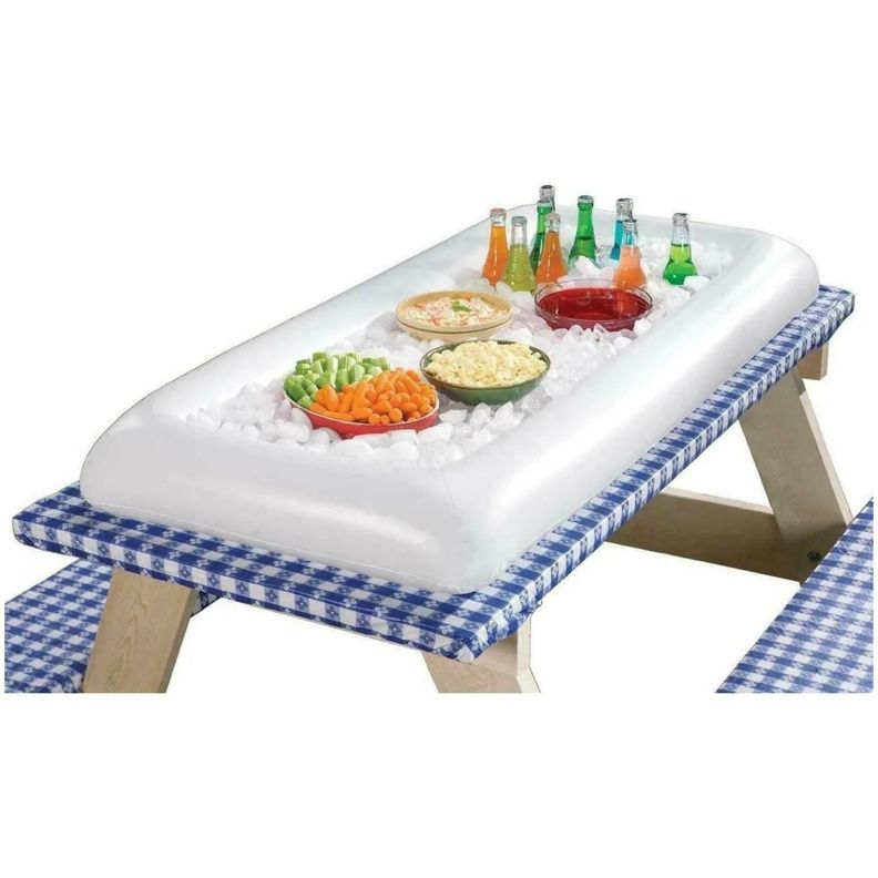 Inflable Barra De Servicio Para Hielo Mesa Piscinas Blanco-2