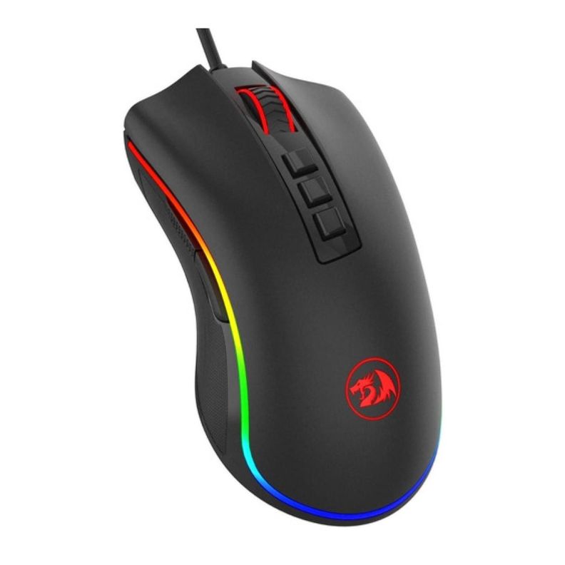 Mouse Gamer USB RGB 9B 12000DPI Negro Cobra FPS Redragon-1