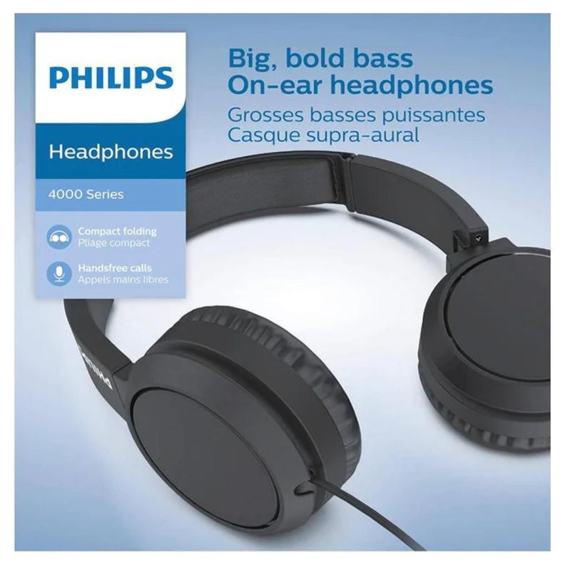Audifono Manos Libres Jack 3.5 OverEar Negro TAH4105 Philips-3