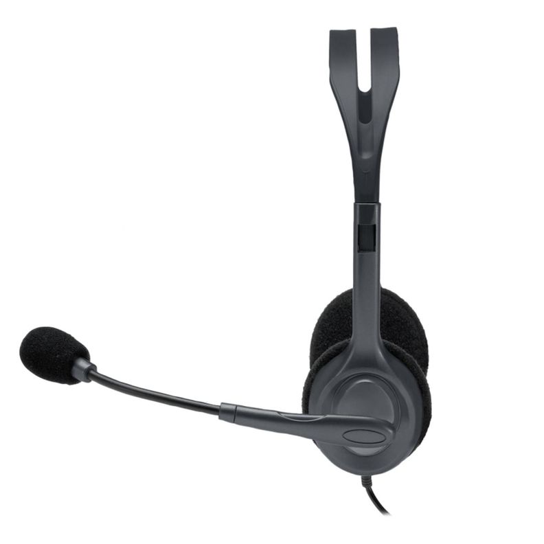 Audifono Headset Con Microfono Jack 3.5 Gris H111 Logitech-1