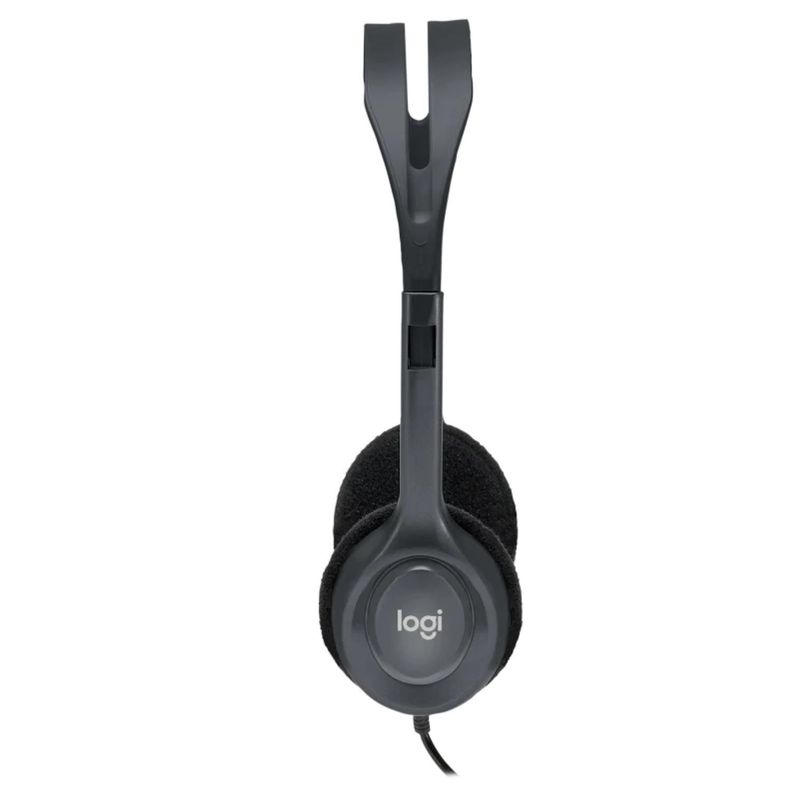 Audifono Headset Con Microfono Jack 3.5 Gris H111 Logitech-2