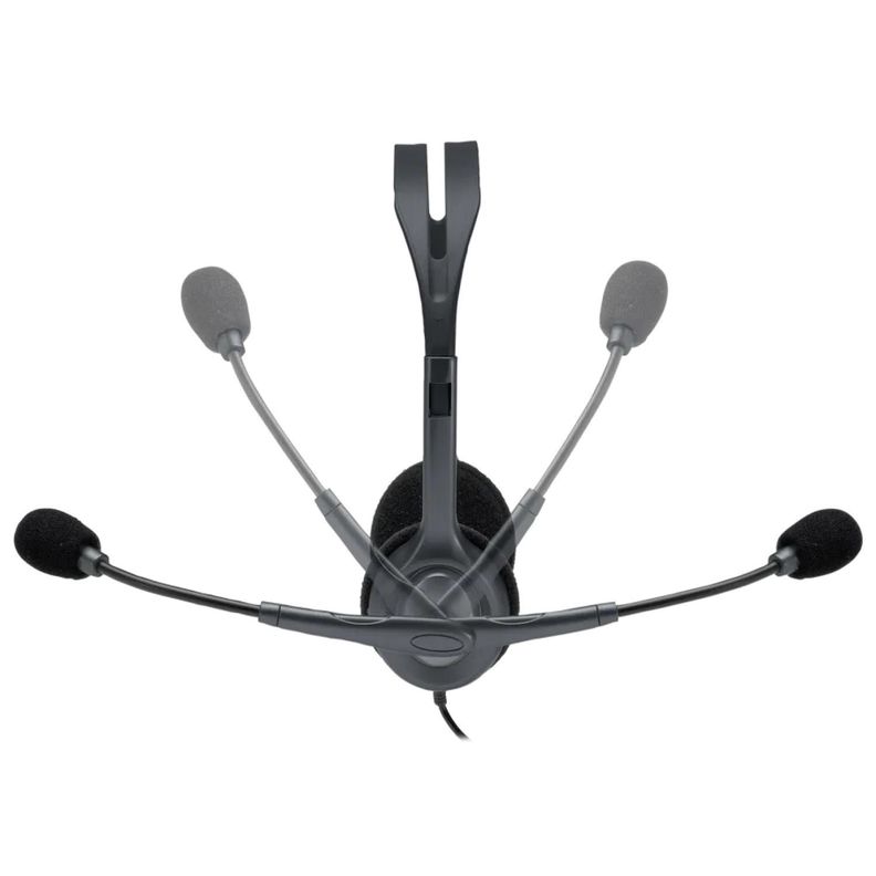 Audifono Headset Con Microfono Jack 3.5 Gris H111 Logitech-3