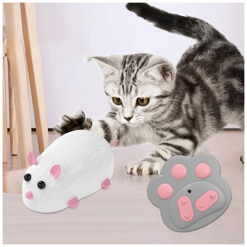 Juguete Interactivo Raton Con Control Para Gatos Mascotas-2