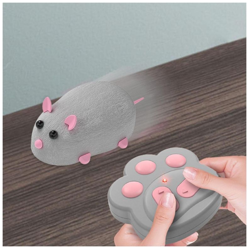 Juguete Interactivo Raton Con Control Para Gatos Mascotas-3