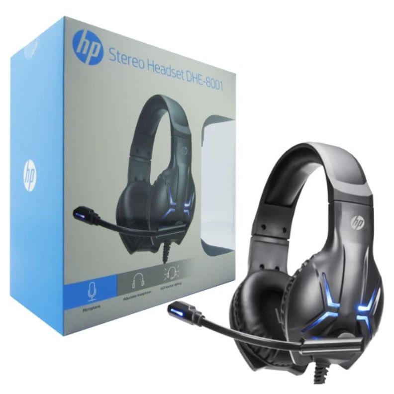 Audifonos Gamer PS4 PS5 Xbox LED Negro DHE-8001 HP-1