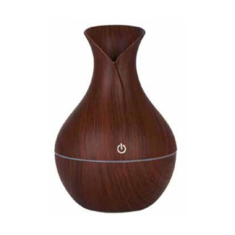 Humidificador Aire Luz LED 130ml Silencioso Cafe Oscuro Doma-0