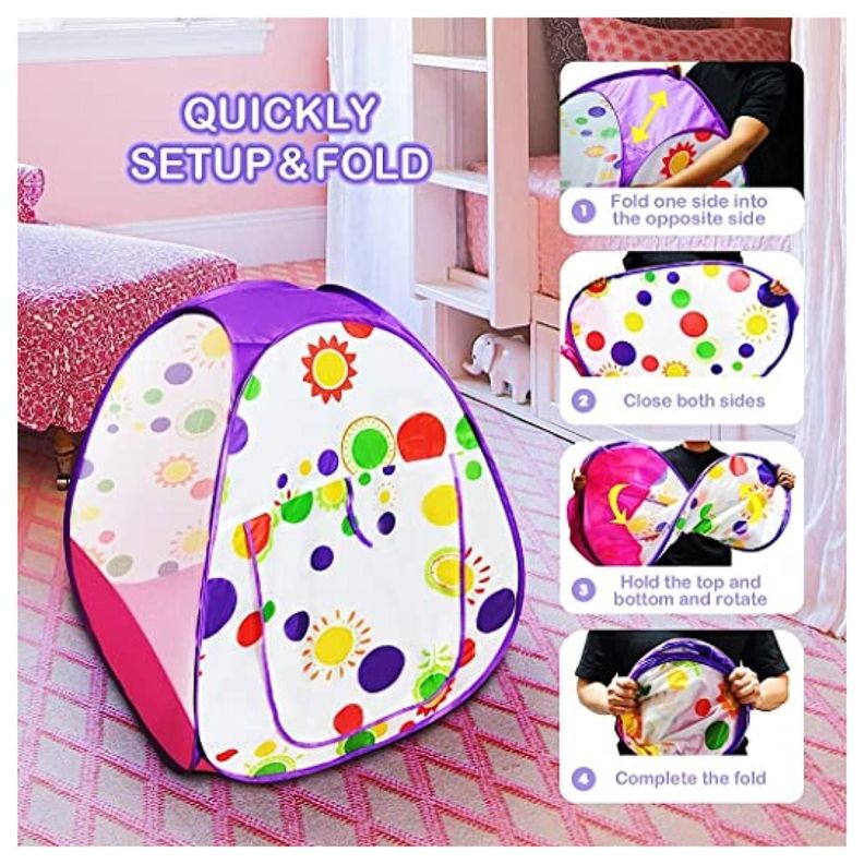 Juguete Carpa Plegable Con Accesorios Infantil Varios Colores-2