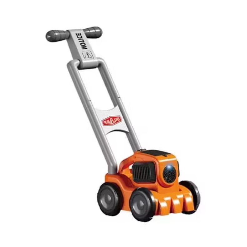 Juguete Carro Corta Cesped Lanza Burbujas Naranja Infantil-0