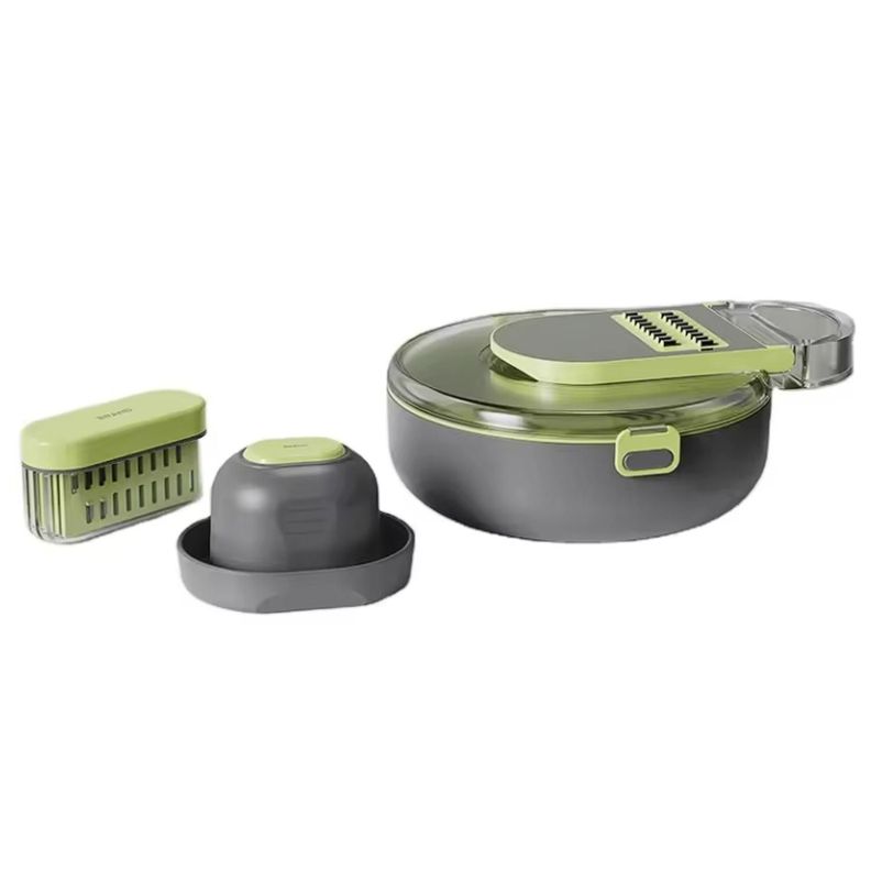 Cortador Picador De Verduras 13 En 1 Con Accesorios Redondo-1