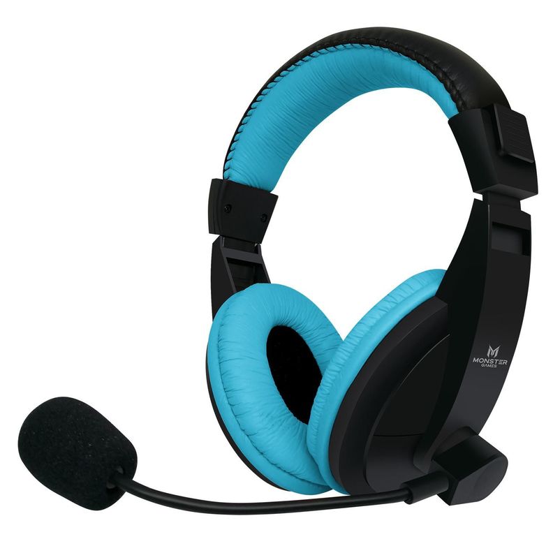 Audifono Gamer Jack 3.5 Negro Azul Loud Monster Games-0
